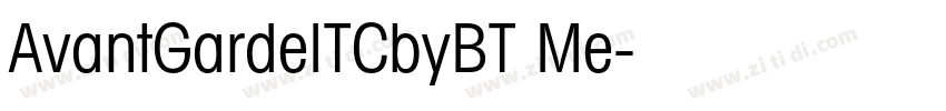 AvantGardeITCbyBT Me字体转换